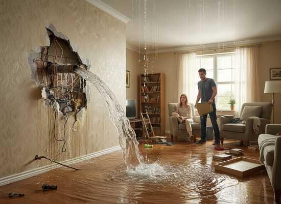 Kako brzo reagovati kada vam pukne cev u stanu